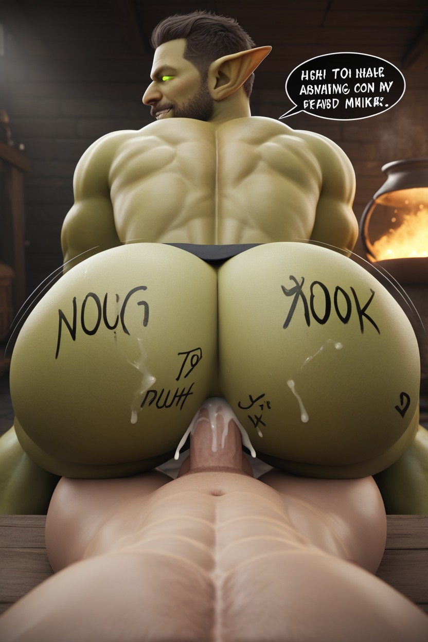 Dicks Are Milked By Each Part Inside Bottoms Hole In An Order, Bottom Is Powerful, Male Only AI Gay Porn