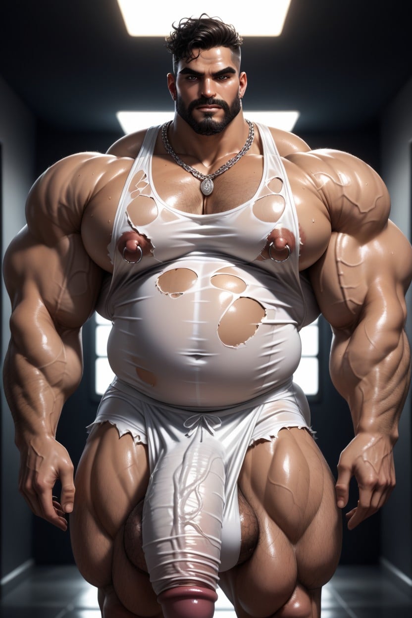 Sweaty, Big Beard, Precum AI Gay Porn