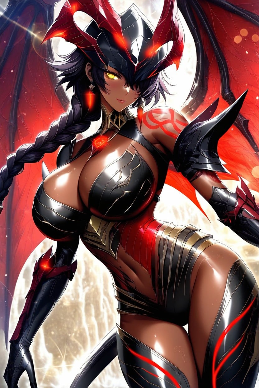 Wavy Hair, Night, Garuda (warframe) Hentai AI Porn