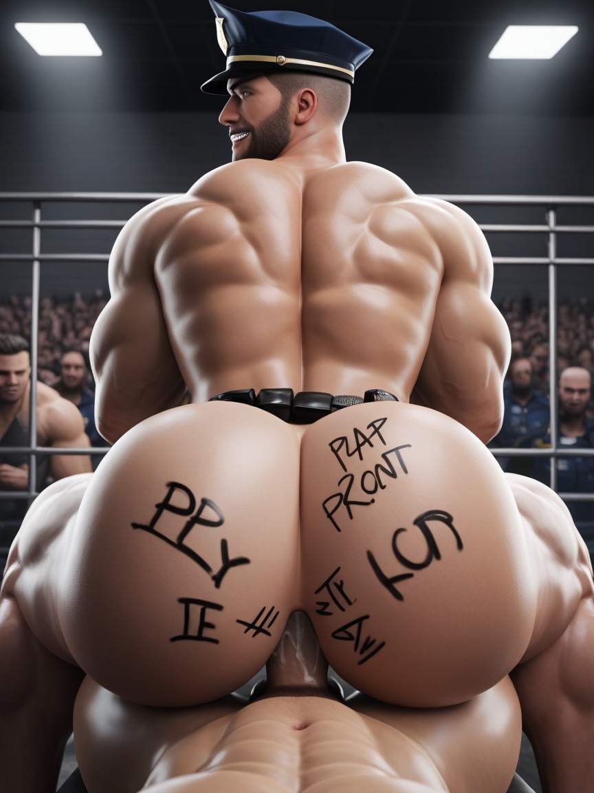 Bottom Torturing Top, Dick In Ass, Muscular AI Gay Porn