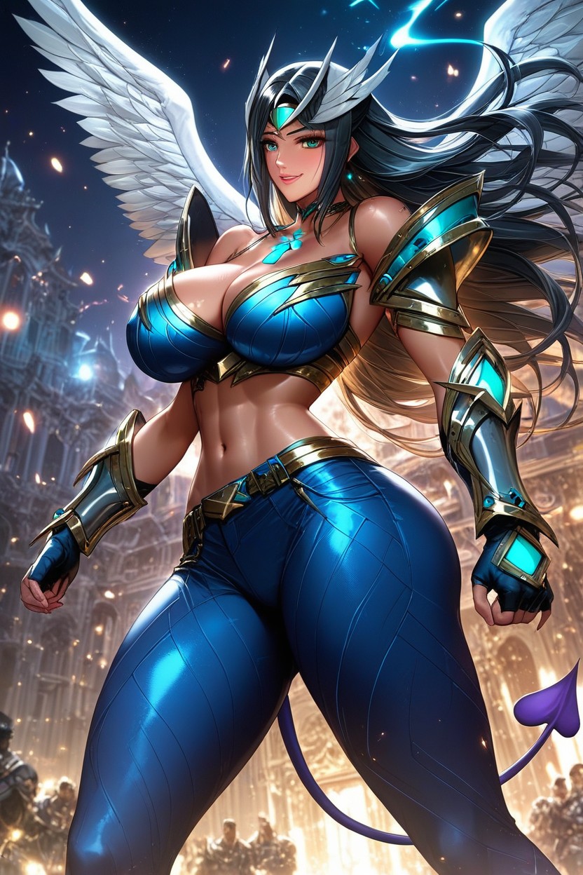 Extremely Large Ass, Absurdly Gigantic Breasts, Streets AI Porn