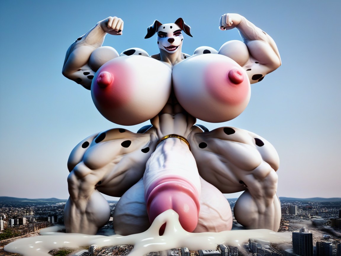 Breast, Impossibly Long Hyper Penis, Thick Thighs Furry AI Porn