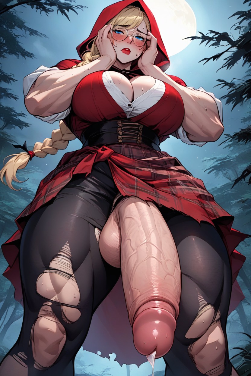 Torn Clothes, Muscular, Ripped Stockings Hentai AI Porn