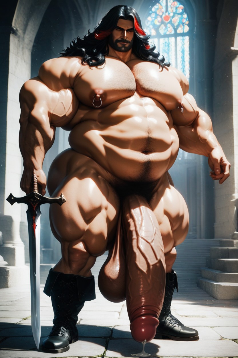 Puffy Nipples, 18+, Thick Thighs AI Gay Porn