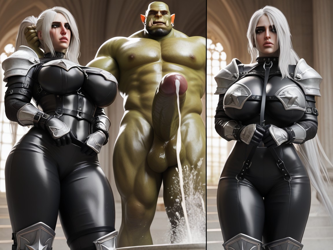 Belly Armour, Restrained, Ponytail Hentai AI Porn