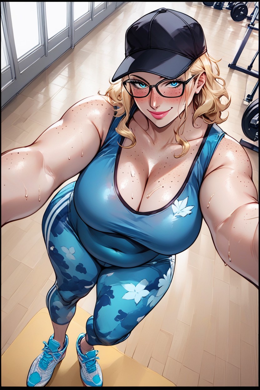 Hair, Blonde Hair, Like In Anime MILF AI Porn