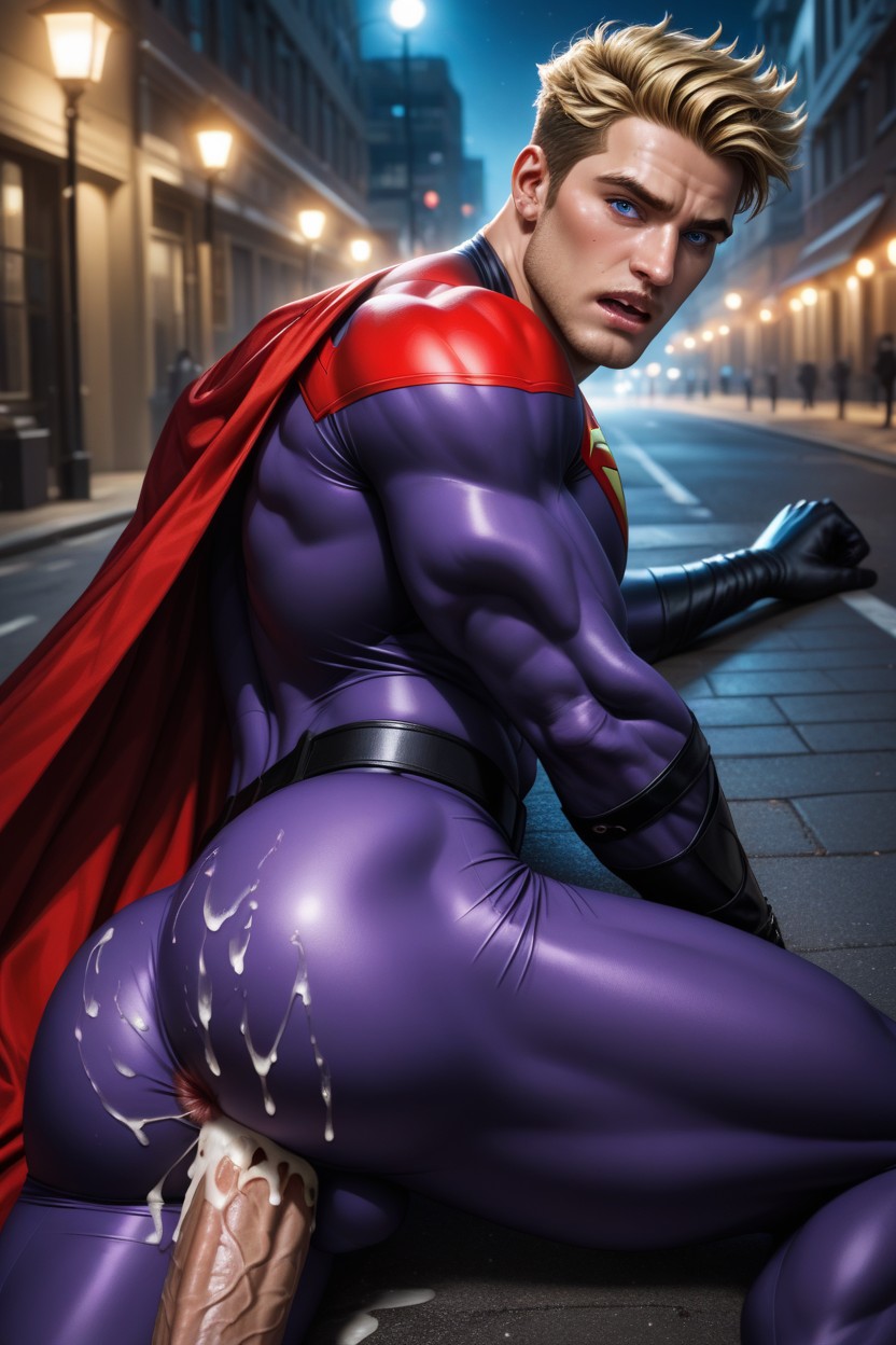 Wide Angle, Anal Grip, Beardless AI Gay Porn