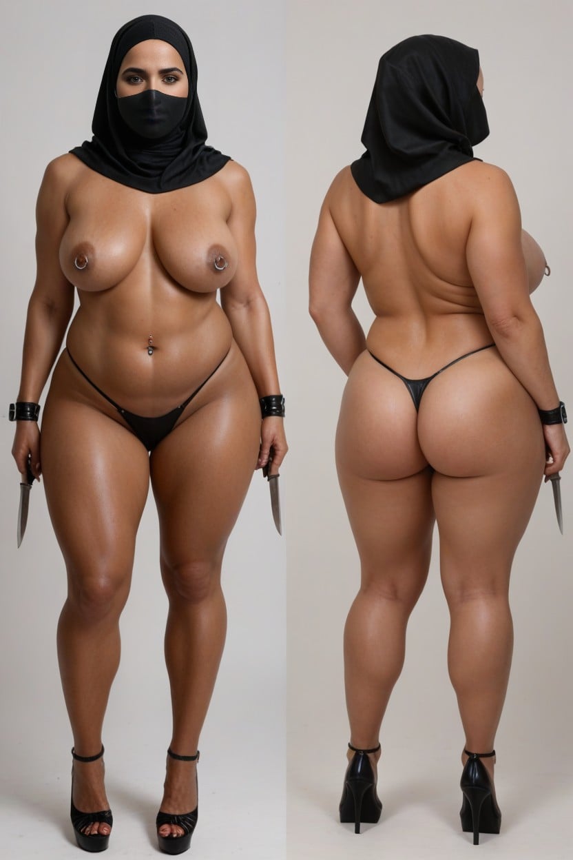 Shabby Appearance, Look Down, Leather Bdsm Collar MILF AI Porn