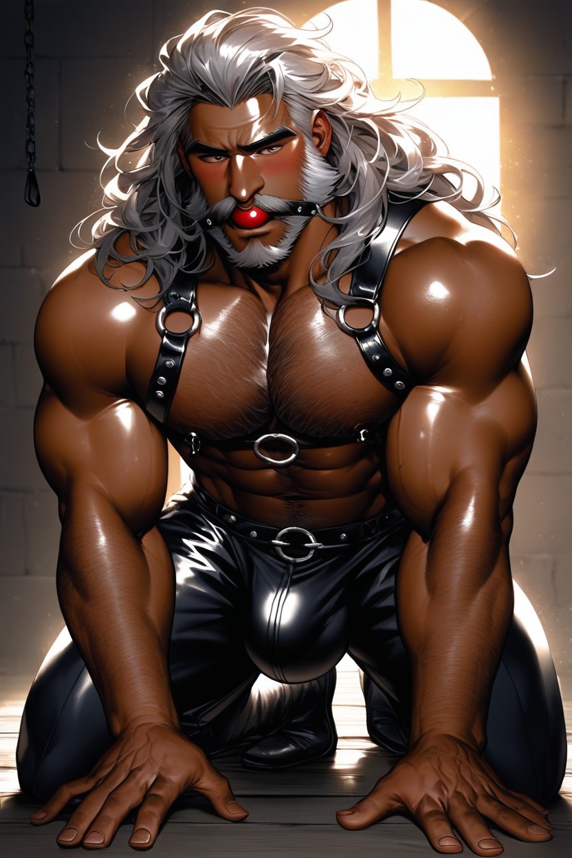 Gay Only, Blush, Thick Moustache AI Gay Porn