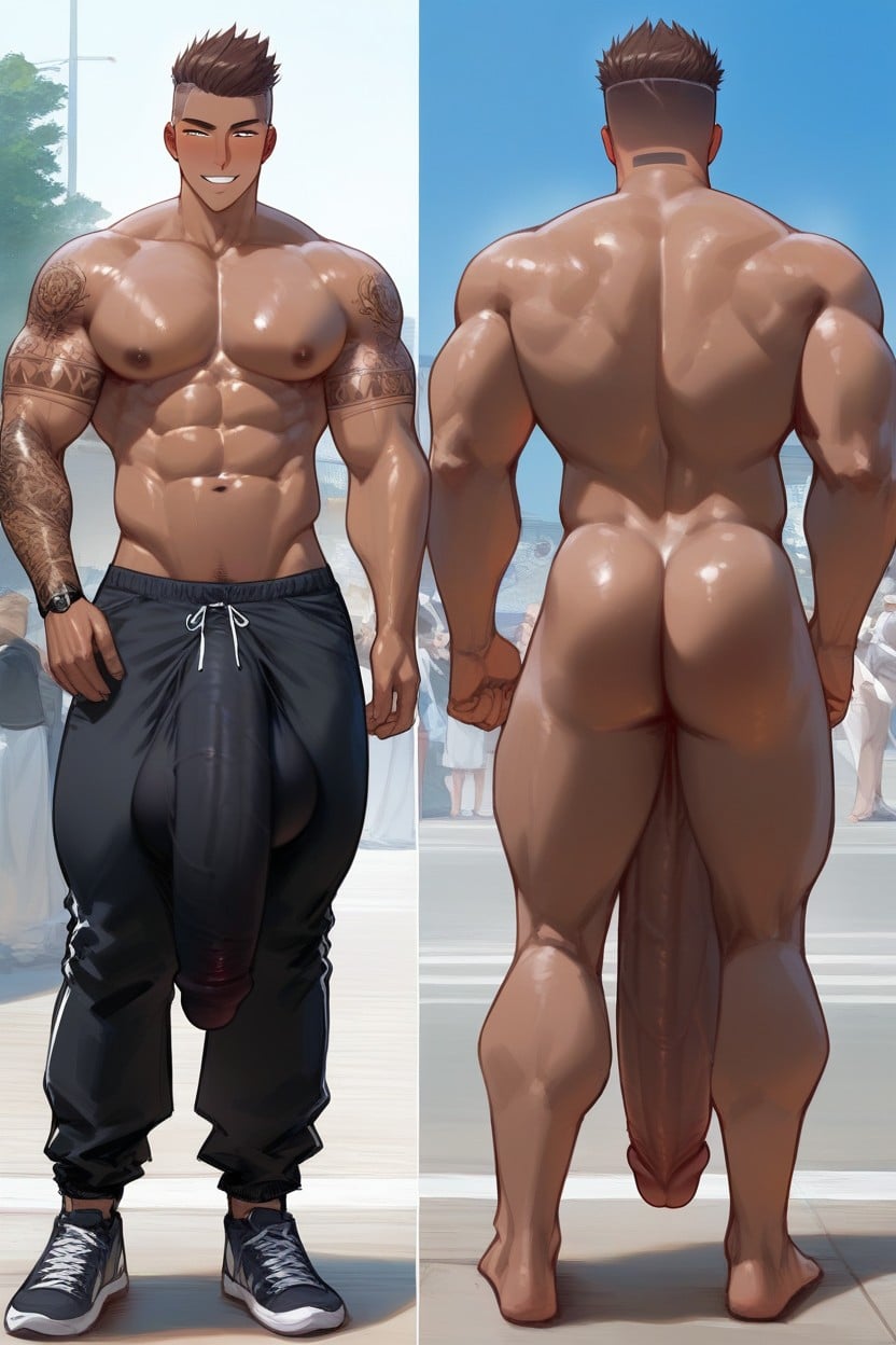 Hyper Dick, Straight, Harem AI Gay Porn
