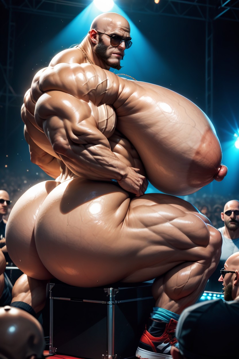 20+, On Stage, Spreading Legs AI Gay Porn