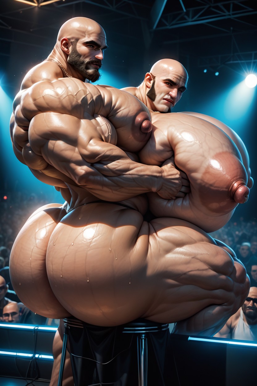 Big Pecs, Oversized Round Ass, 20+ AI Gay Porn