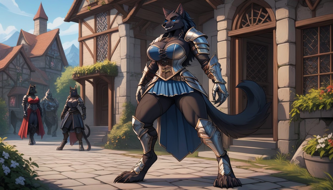 18+, Full Body, Armor Furry AI Porn