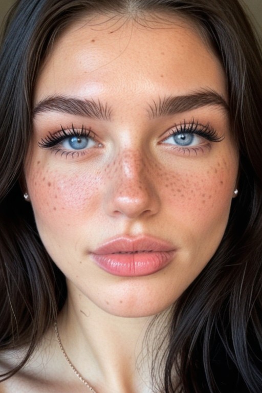Pink Lips, Best Detailed Hair Award Winning Photo, Perfect Eyes AI Porn