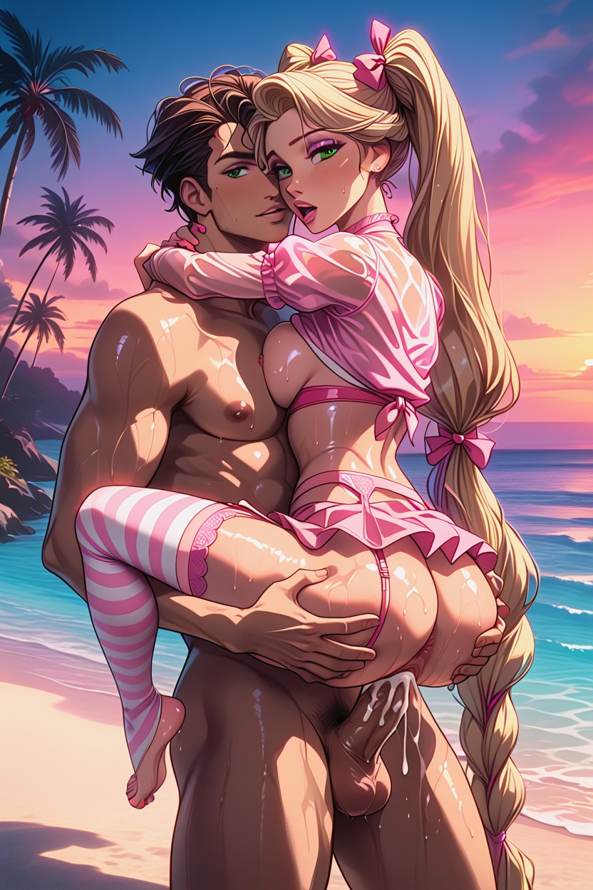 Rapunzel Fucking A Man, Anus, Fucking AI Porn