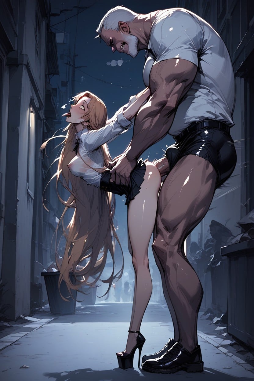 Side View, Erect Nipples, Looking At Viewer Hentai AI Porn