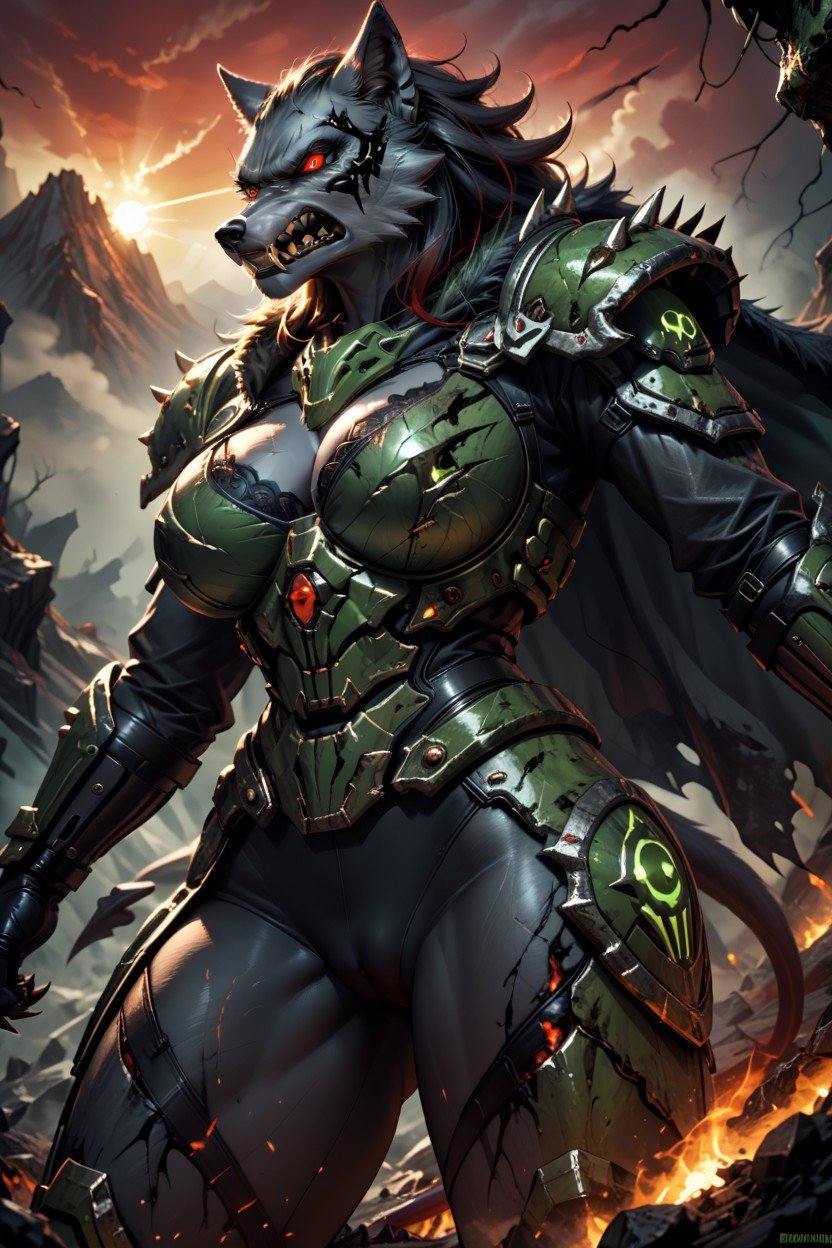 Detailed Hell Background, Angry, Doomslayer AI獸人黃片