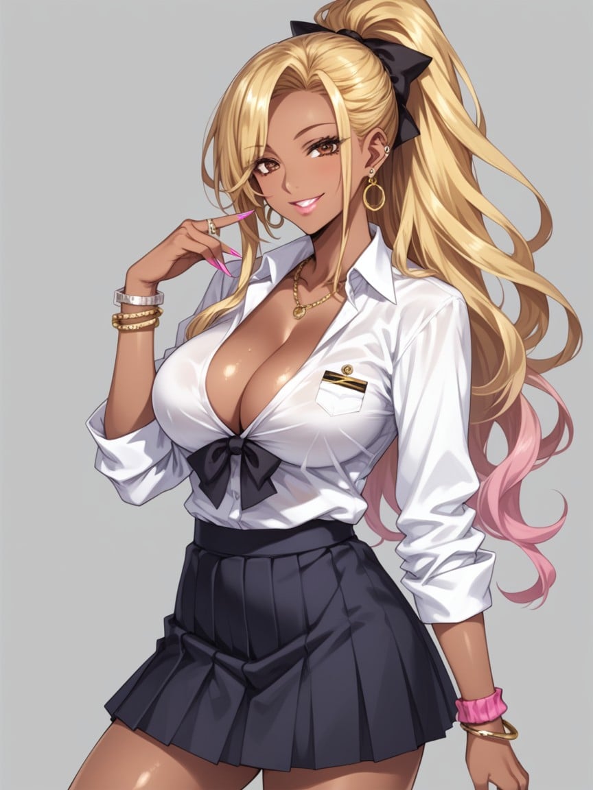 Black- Hair, Navel, Volumetric Hentai AI Porn
