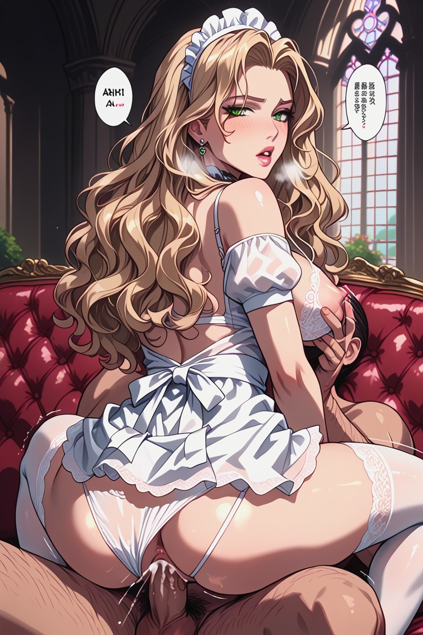 Long Hair, Big Veiny Penis Fucking, Woman Trembling With Sexual Climax Hentai AI Porn