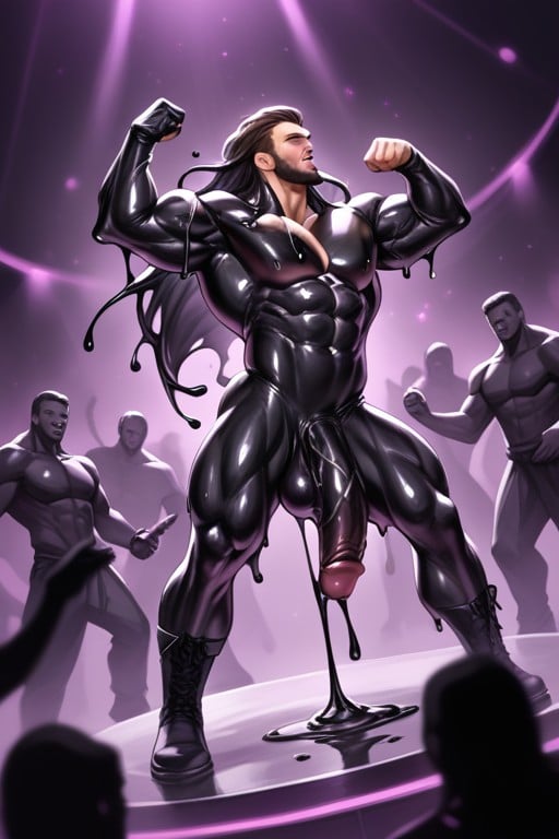 2 People, Dancers Masturbating, Dripping Black Goo AI Porn