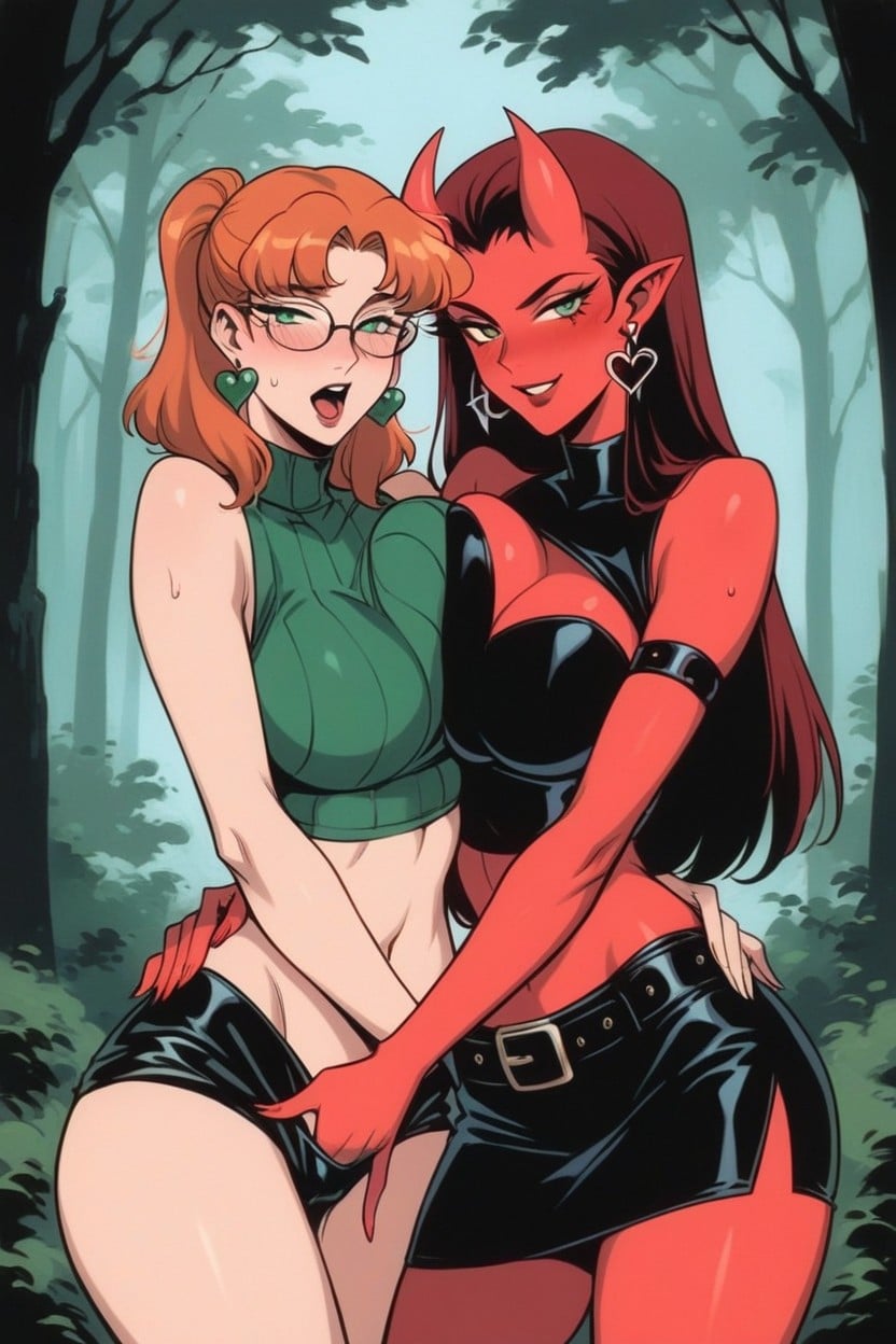 Strapless Top, One Human Woman, Looking At Camera Hentai AI Porn