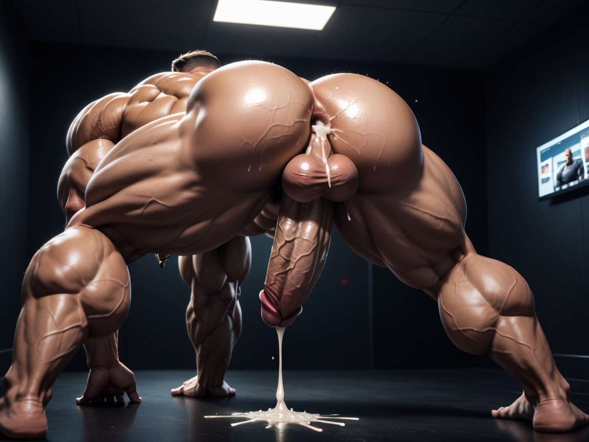 Rough Sex, Fucked From Behind, Smooth Hyper Handsome Face AI Gay Porn