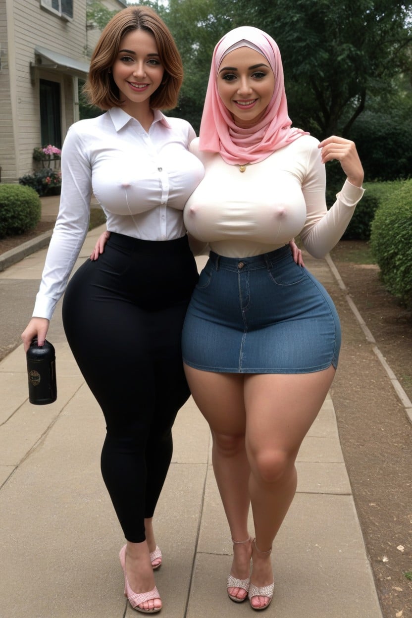 Top Down, Tattoo, Huge Hips AI Porn