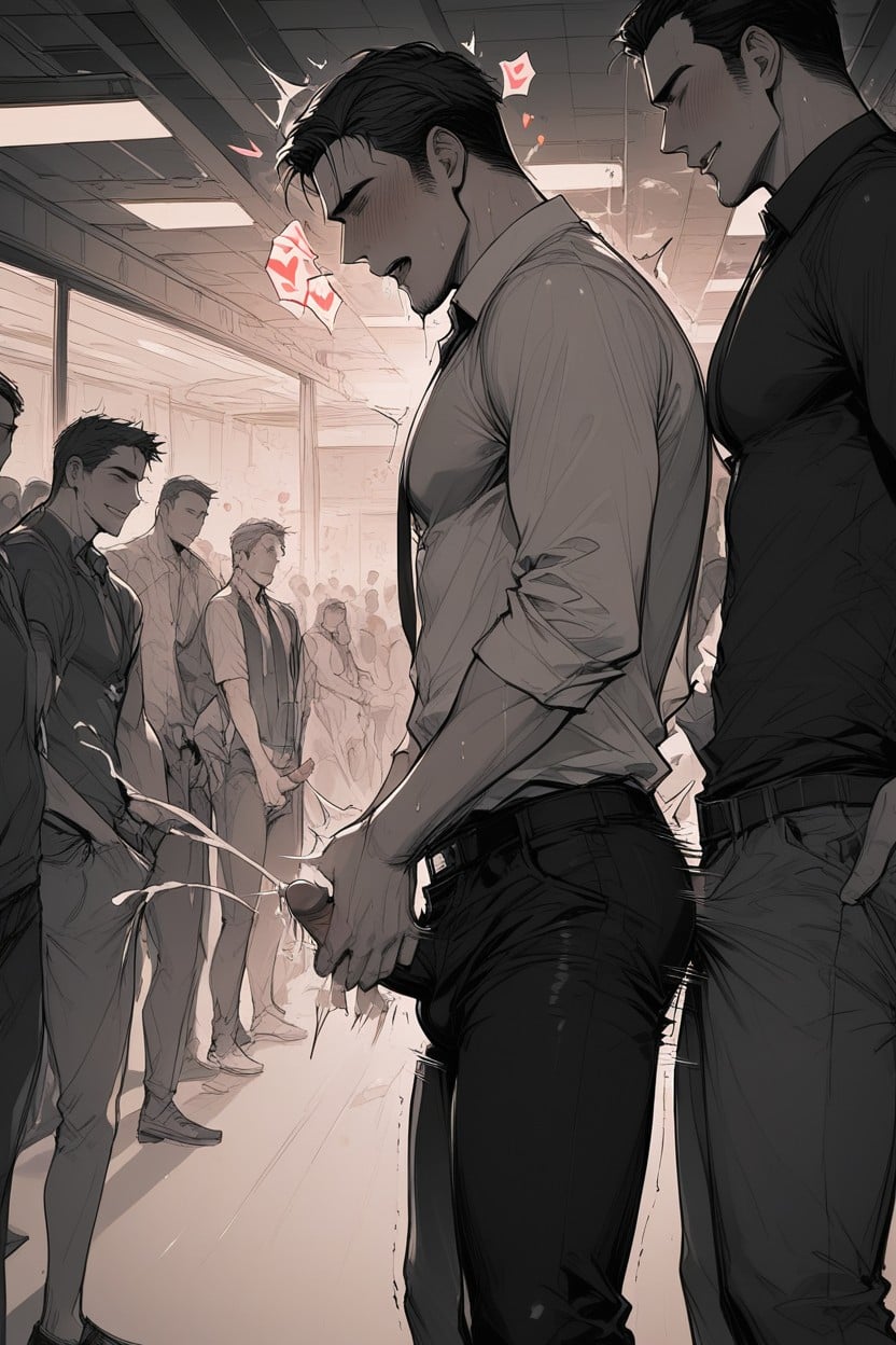 Drooling, Dripping Precum, Dazed AI Gay Porn