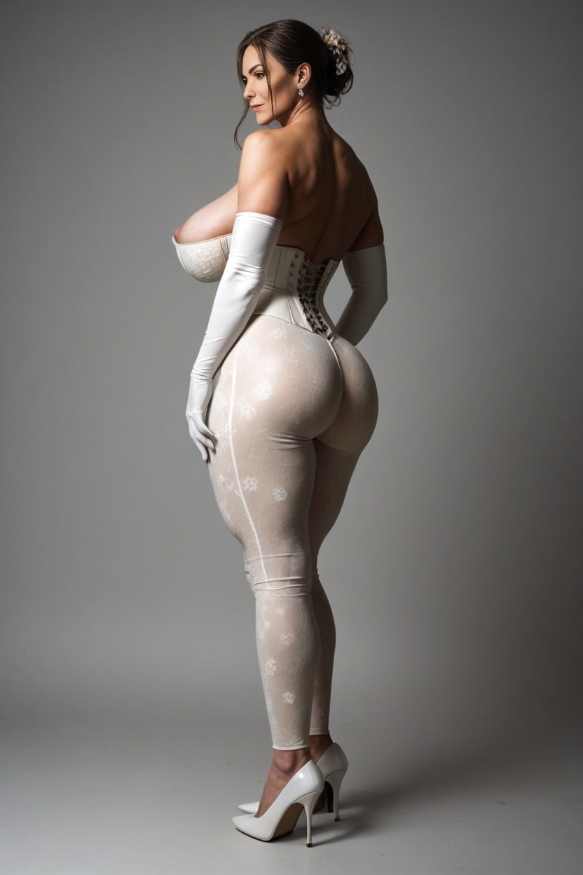 Full Body, Thick Thighs, Wide Saddlebag Hips AI Porn