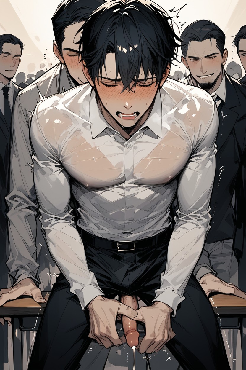 Dazed, Bend Down, Fair-skinned AI Gay Porn