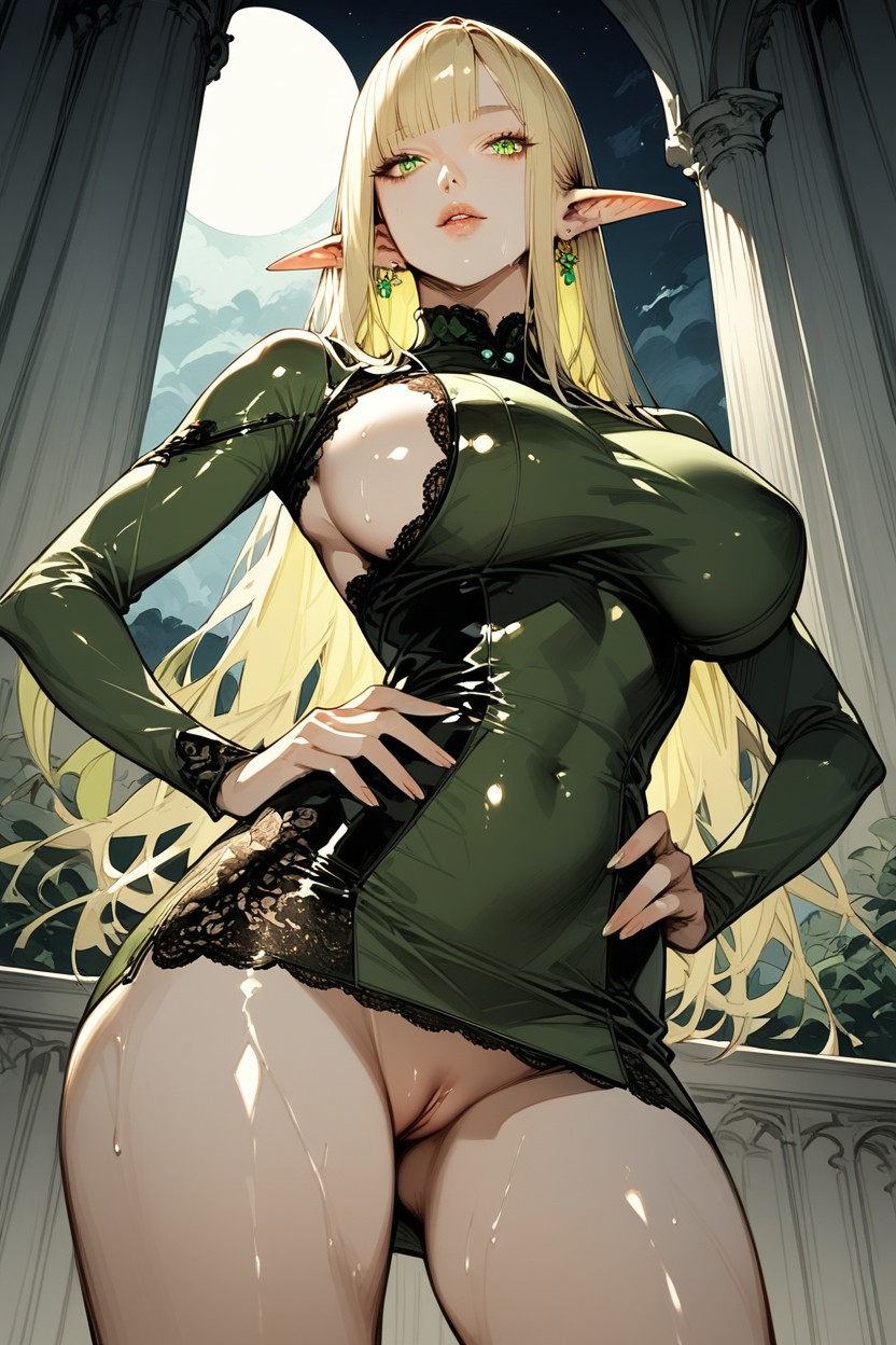 Detailed Pussy, Thighs Exposed, Revealing Side Hentai KI Porno