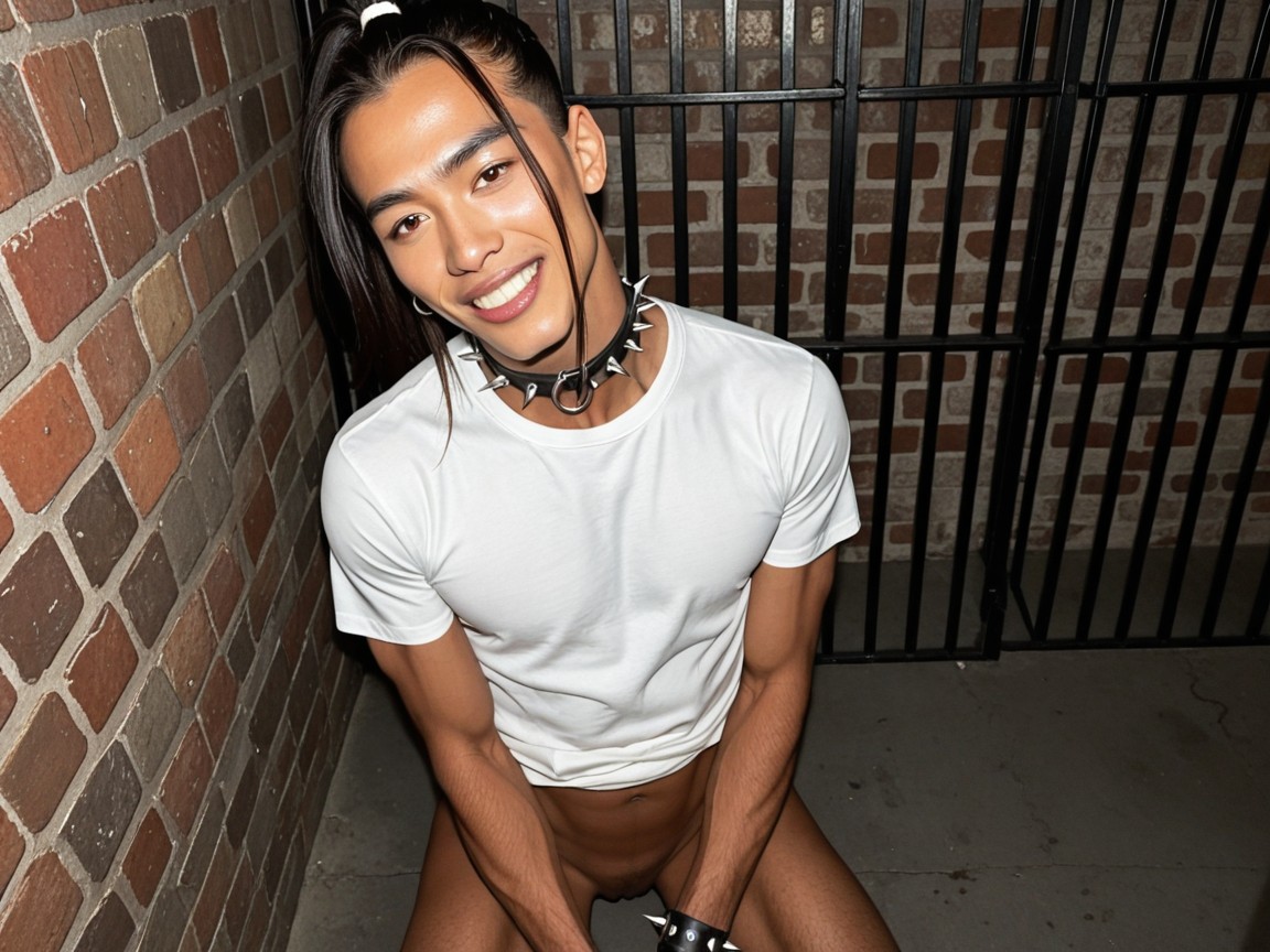 Muscular, Transman, Black Hair AI Gay Porn