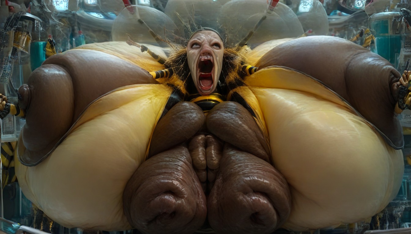Oiled Skin, Wasp Waist, Round Ass AI Porn