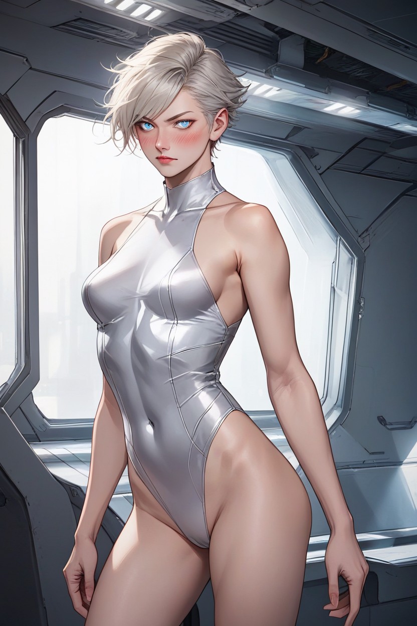 Perfect Eyes, Very Short Hair, 18+ Hentai AI Porn