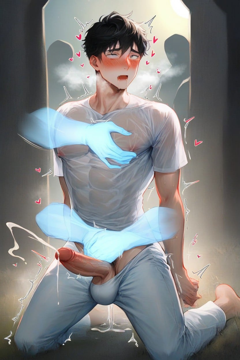 Realistic, Handsome, Fair Skinned AI Gay Porn