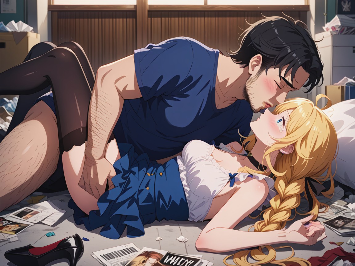 Skinny, Woman, Resisting The Man Hentai AI Porn