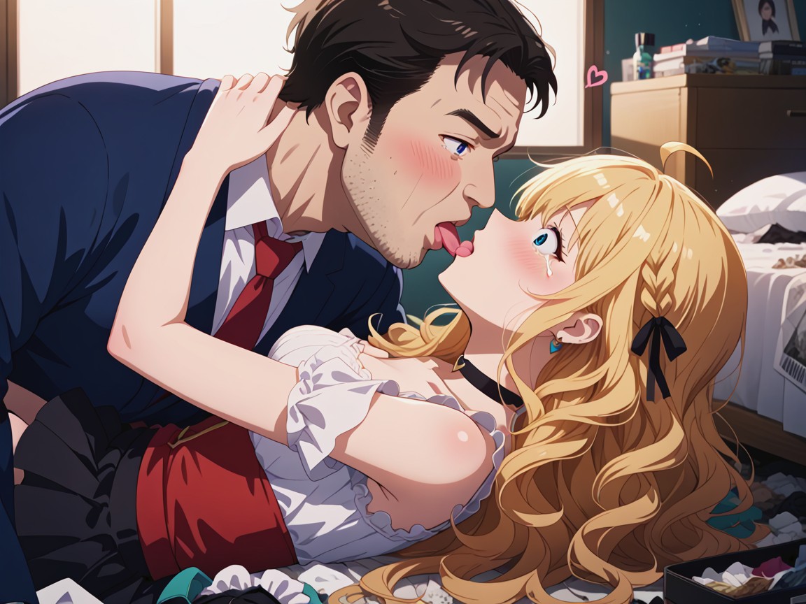 Greasy Messy Hair Man, Man With A Horny Expression, Master Piece Hentai AI Porn