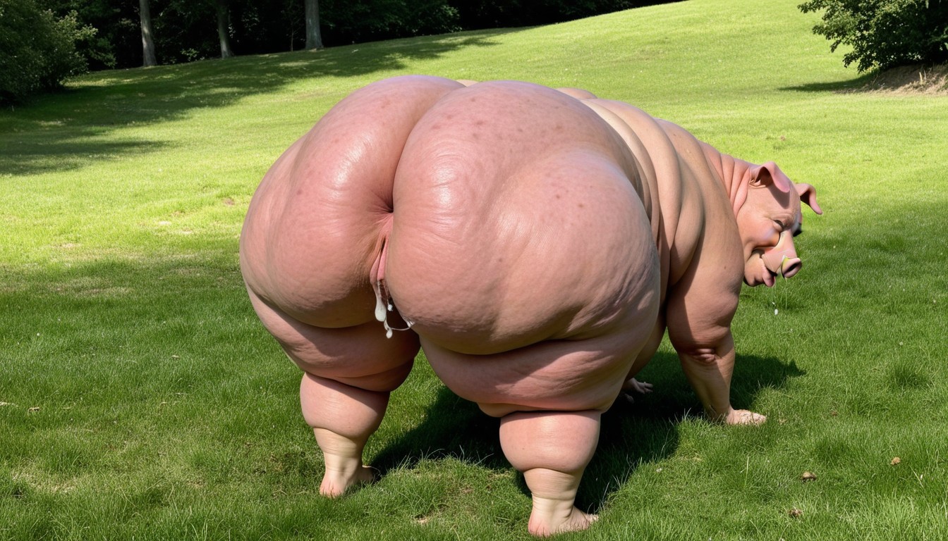Hupig Tail, Morbidly Obese Neck Rolls, Cellulite Porno BBW IA