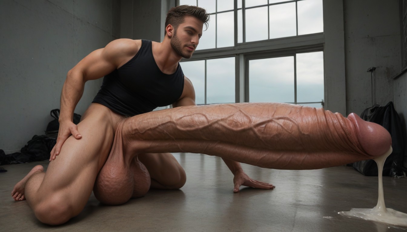 Photorealistic, Hyper Thick Penis, Fully Body Visible AI Porn