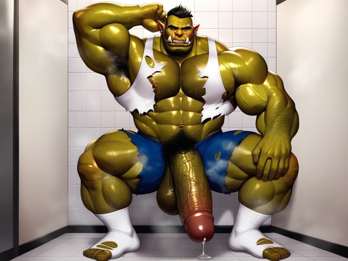 Rank Armpits, Stained Vest, Musk AI Gay Porn