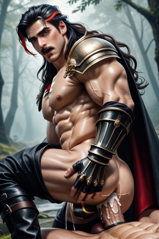 Ultra High Res, Twunk, Heavy Makeup AI Gay Porn