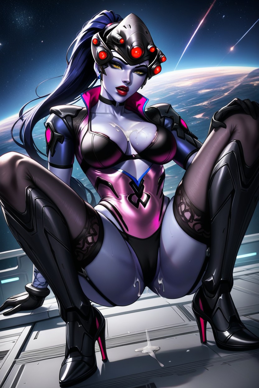 In Spacecraft, Sound Effects, Tight Waist AI Porn