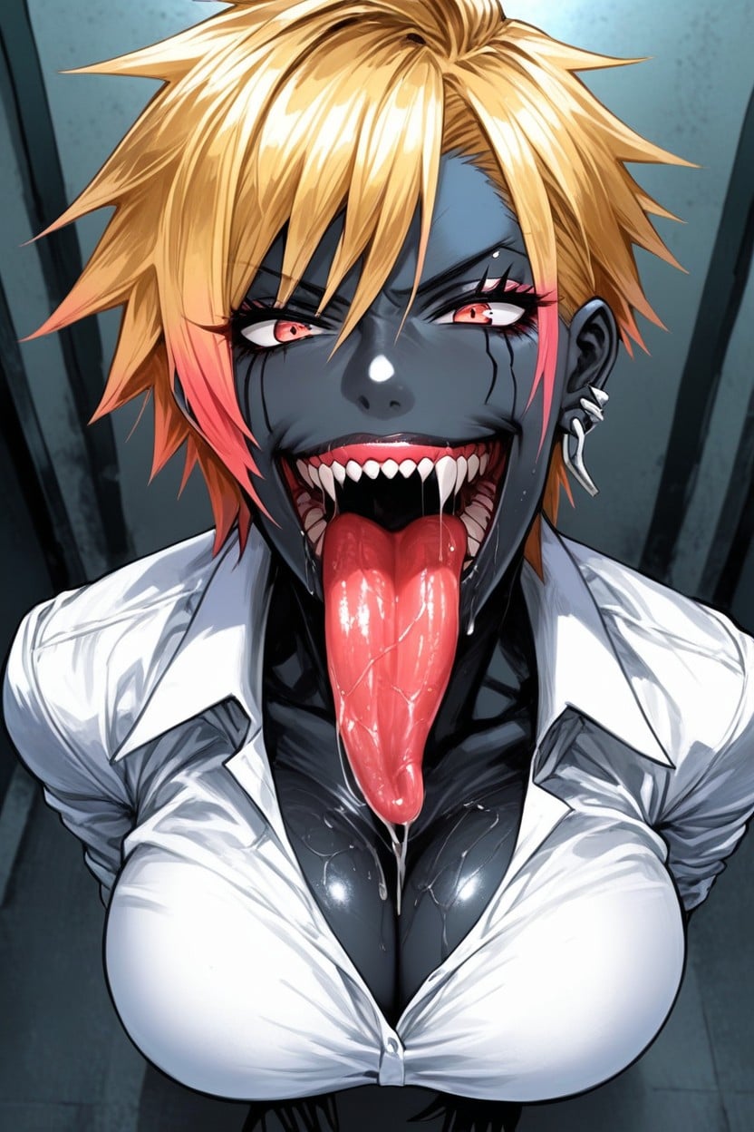 Full Body Venom X, Femdom, Tongue Out AI Porn