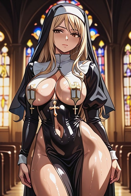 Gleaming Skin, Round Ass, Sweaty Hentai AI Porn