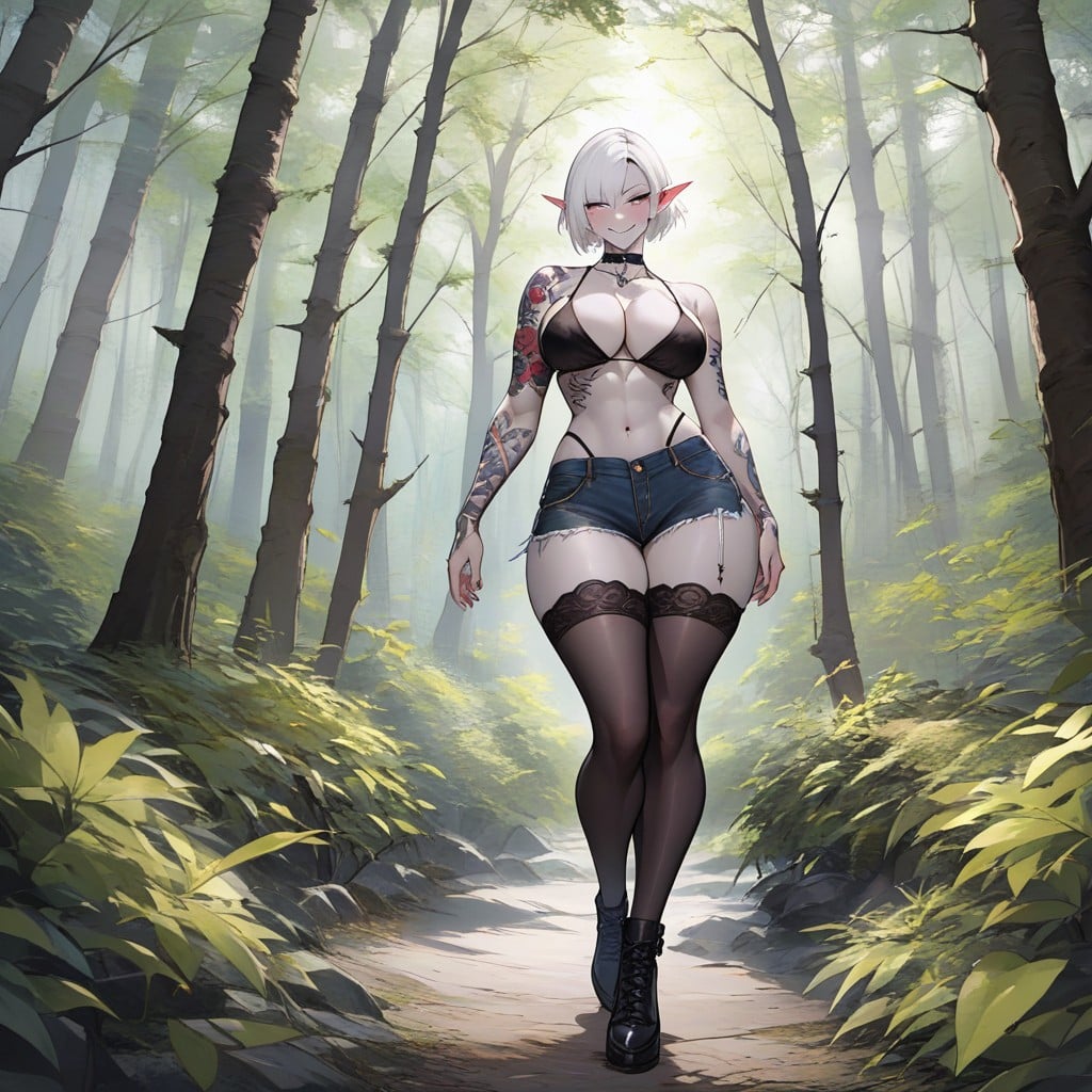 Curvy Body, Big Boobs, Short Length AI Porn