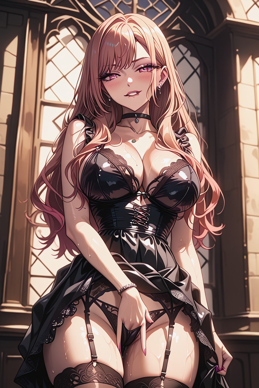 Peeking In, Pleasure Face, Smirking Face Hentai AI Porn