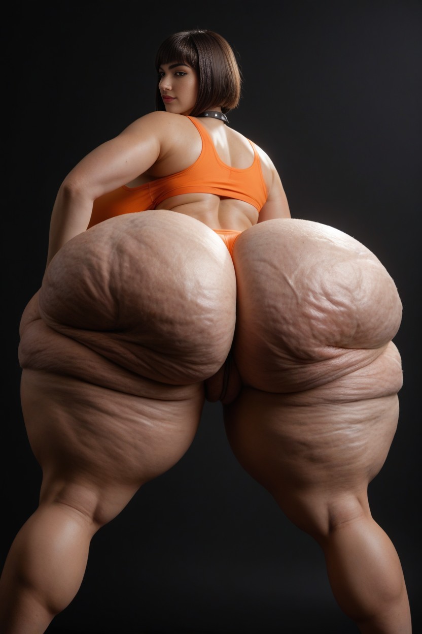Tan Skin, Exaggerated Hyper Extreme Gigantic Massive Veiny Breasts, Dora From Dora The Explorer AI Porn
