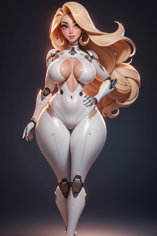 18+, Robot Woman, Rounded Breast Hentai AI Porn