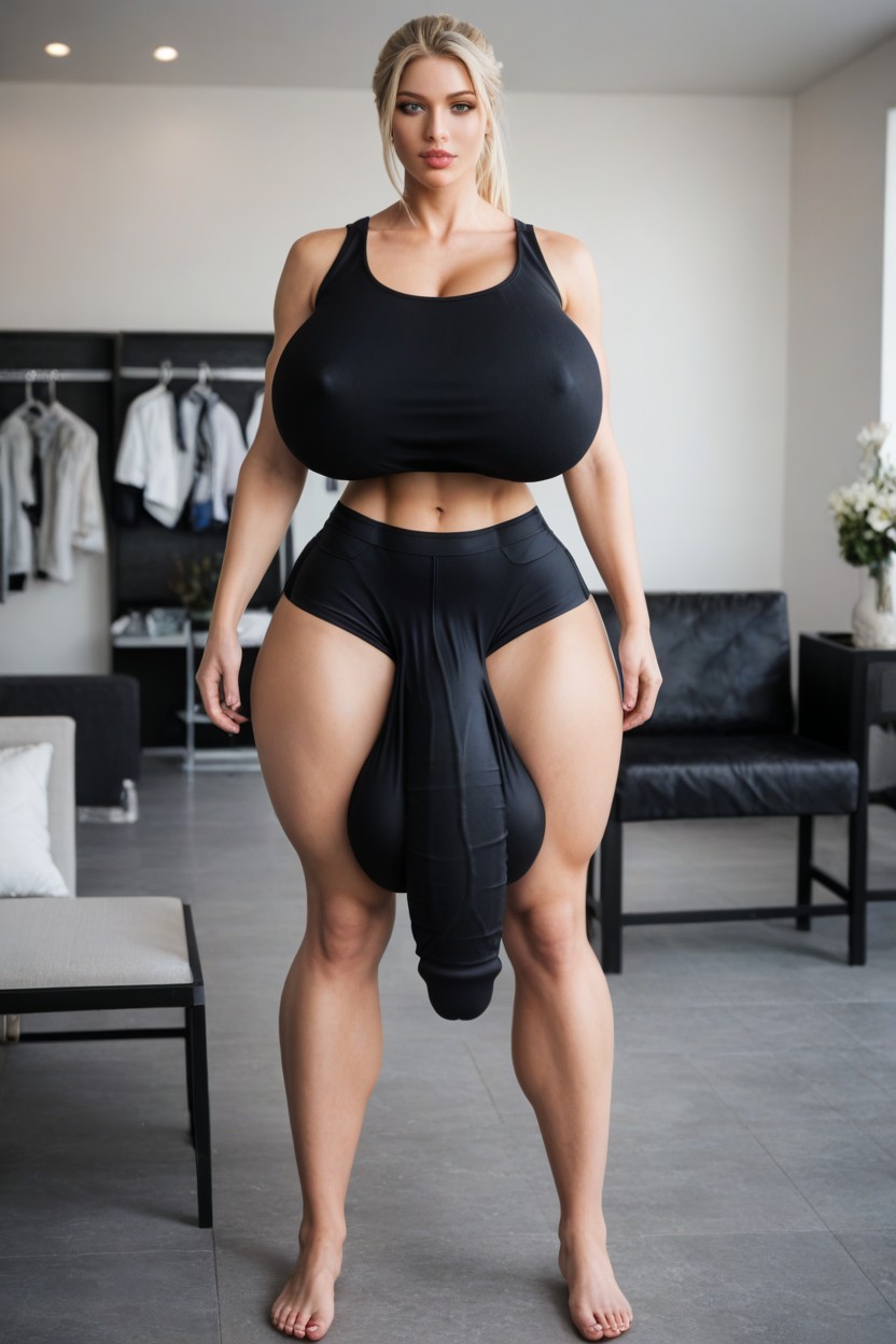 Full Body, Front View, 18+ Shemale AI Porn