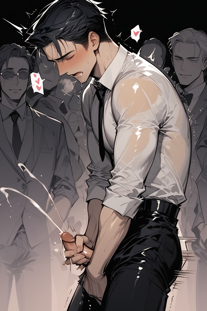 18+, Expressionless, Trembling AI Gay Porn